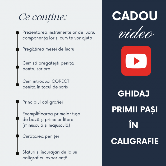 Caiet caligrafie - Kit de initiere in caligrafia moderna + VIDEO [2]