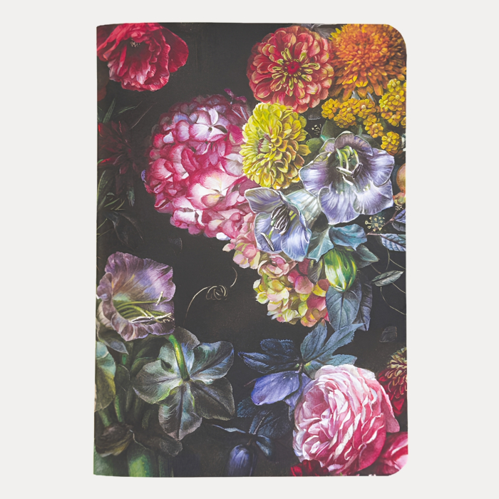 Caiet notite Bomo Memo M6, Still Life with Dahlias, A5, hartie ivory 90g/mp, 72 file [2]