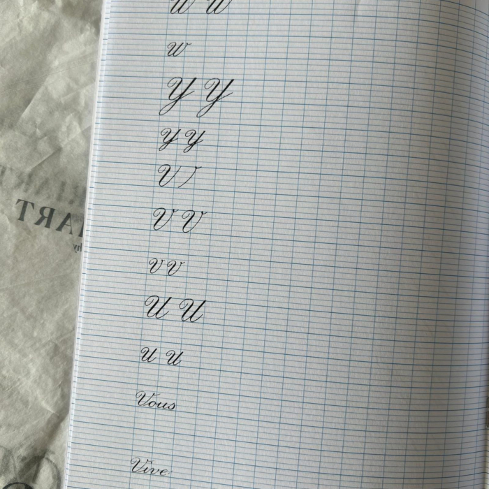 Caiet pentru exersare caligrafie, alfabetul englezesc - Herbin [5]