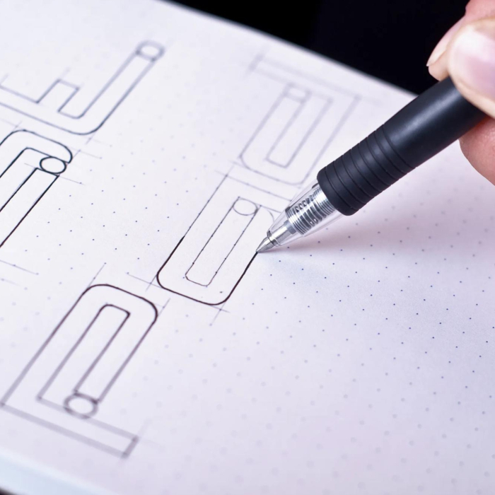 Blocnotes Rhodia Basics pentru notite si schite, 80 file, A5 - liniatura punctata [4]
