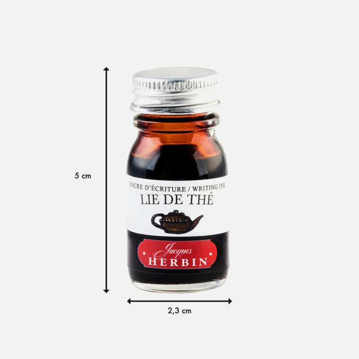 Cerneala maro pentru stilou Jacques Herbin Lie de the (Tea lees) 10 ml - La Perle des Encres [2]