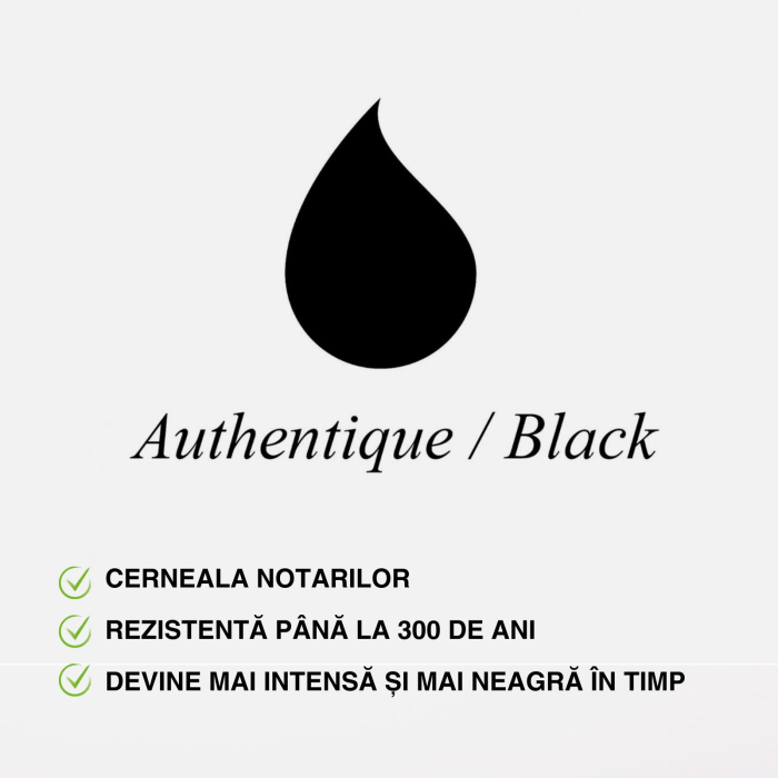 Cerneala neagra, Encre Autentique (Cerneala notarilor), Jacques Herbin, 30 ml [3]