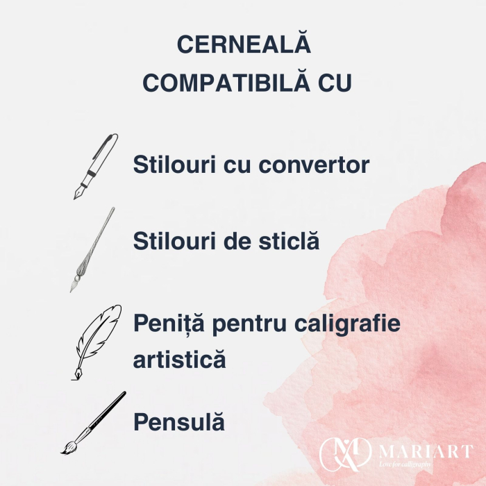 Cerneala neagra, Encre Autentique (Cerneala notarilor), Jacques Herbin, 30 ml [4]