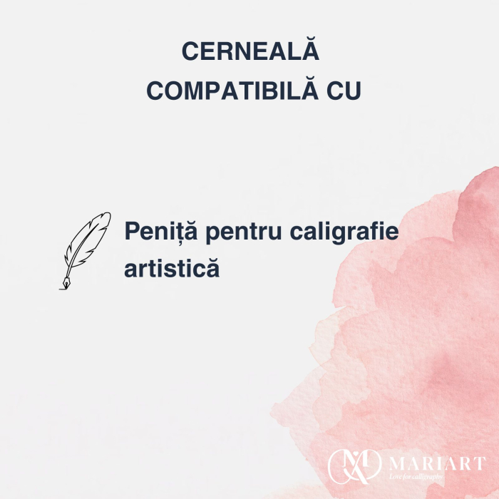 Cerneala neagra pentru caligrafie, Noir profond  -  Jacques Herbin, 40 ml [3]