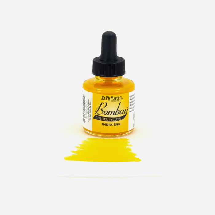 Cerneala aurie caligrafie - Bombay India Ink Golden Yellow (13BY) [2]
