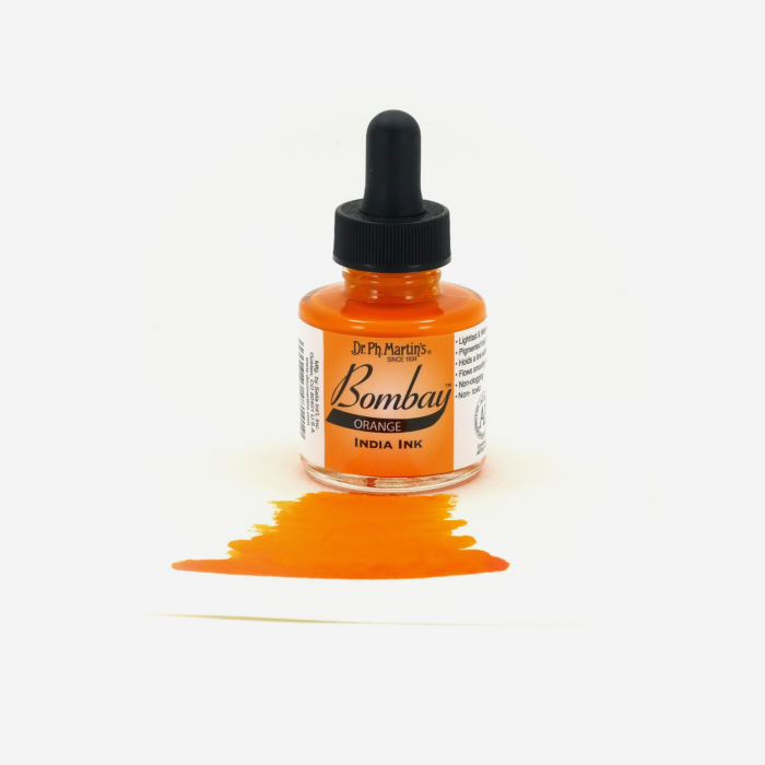 Cerneala portocalie caligrafie - Bombay India Ink Orange (14BY) [2]