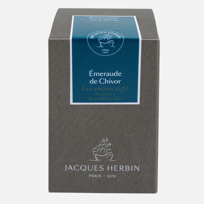 Cerneala sidefata stilou, Jacques Herbin 1670 - Fuchsia de Magellan, 50 ml, Editie aniversara [3]