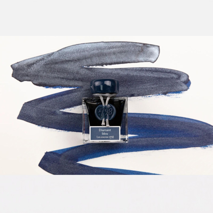 Cerneala sidefata stilou, Jacques Herbin 1798 - Diamant Bleu, 50 ml, Editie aniversara [5]