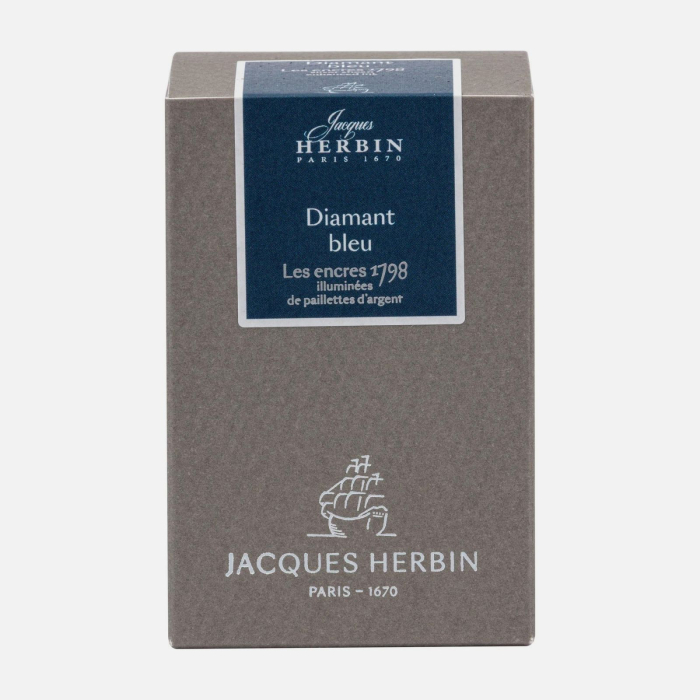 Cerneala sidefata stilou, Jacques Herbin 1798 - Diamant Bleu, 50 ml, Editie aniversara [3]
