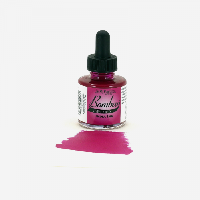 Cerneala rosie caligrafie - Bombay India Ink Cherry Red (17BY) [2]