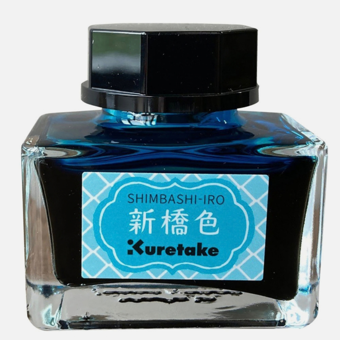 Cerneala turcoaz pentru stilou Kuretake Ink-Café Meiji No Iro, Shimbashi, 20 g [4]