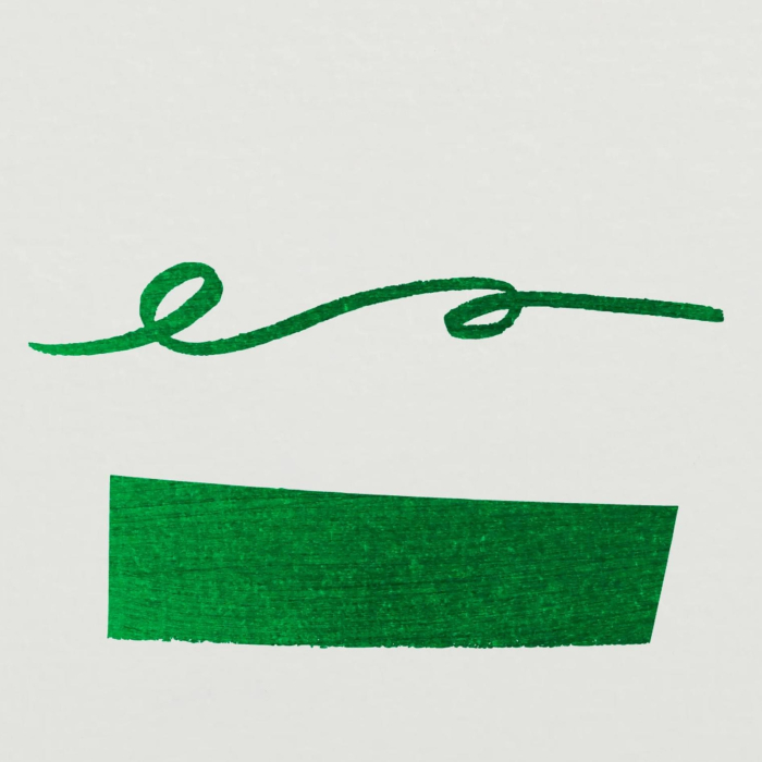 Cerneala verde pentru stilou Jacques Herbin Lierre sauvage (Ivy green) 10 ml - La Perle des Encres [4]