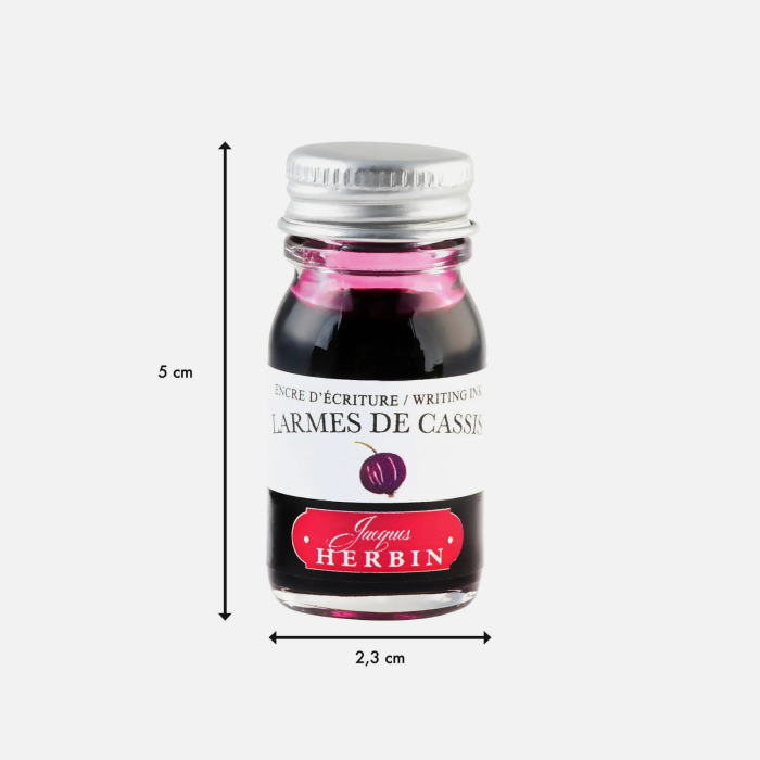 Cerneala violet pentru stilou Jacques Herbin Larmes de cassis (Blackcurrant) 10 ml - La Perle des Encres [2]
