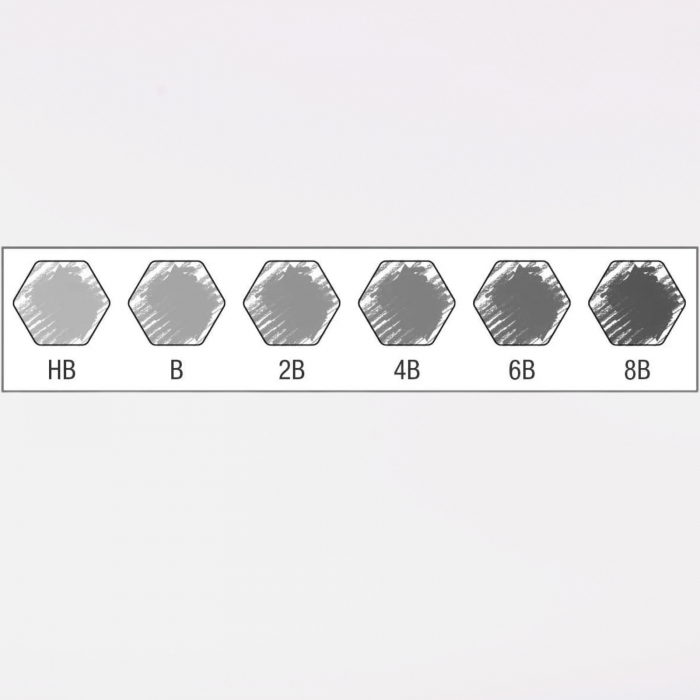 Set 6 creioane grafit, Castell 9000 - Faber Castell [3]