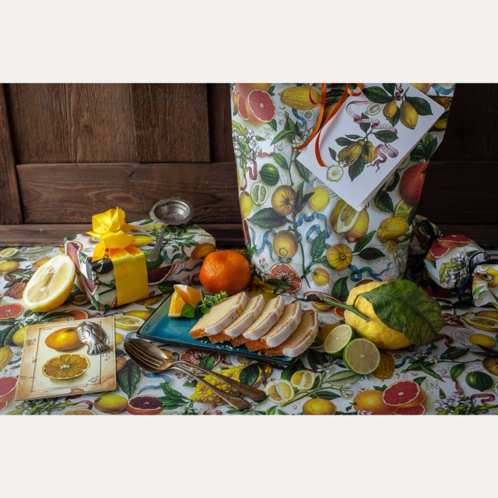 Hartie de ambalat cadouri Bomo Art, model  Summer Breeze from Amalfi, 70x100cm, 90g/mp [2]