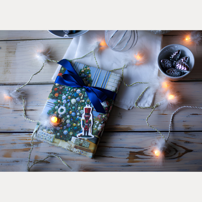 Hartie de ambalat cadouri Bomo Art, model The Luckiest Christmas Trees, 70x100cm, 90g/mp [4]