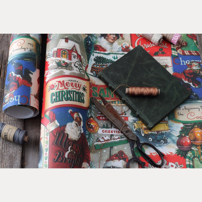 Hartie de ambalat cadouri Bomo Art, model The Luckiest Christmas Trees, 70x100cm, 90g/mp [3]