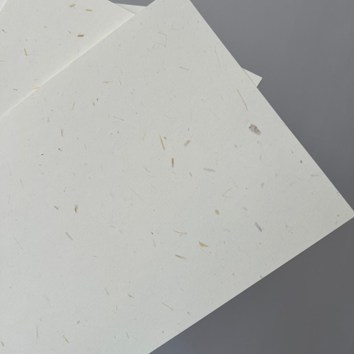Hartie naturala din fan, cu insertii vegetale - Paille, 200 g, A4, Clairefontaine [3]