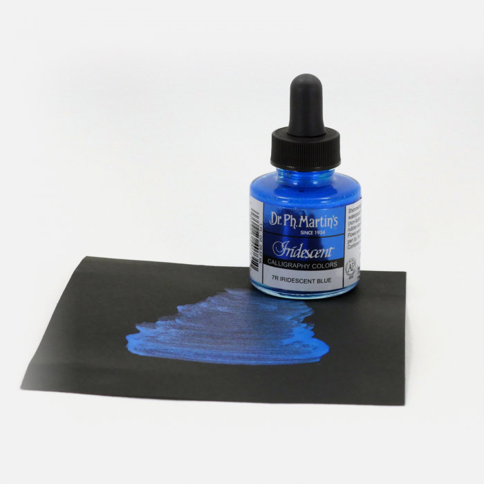 Cerneala caligrafie albastra Iridiscent Blue (7R) [2]