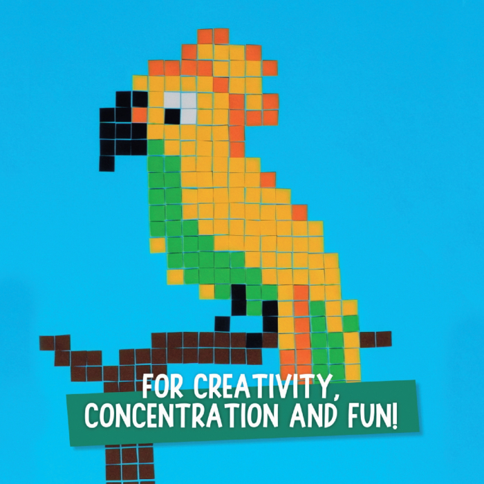 Joc de colorat pe numere cu stampile Trodat Pixel Stamp - Animale [10]