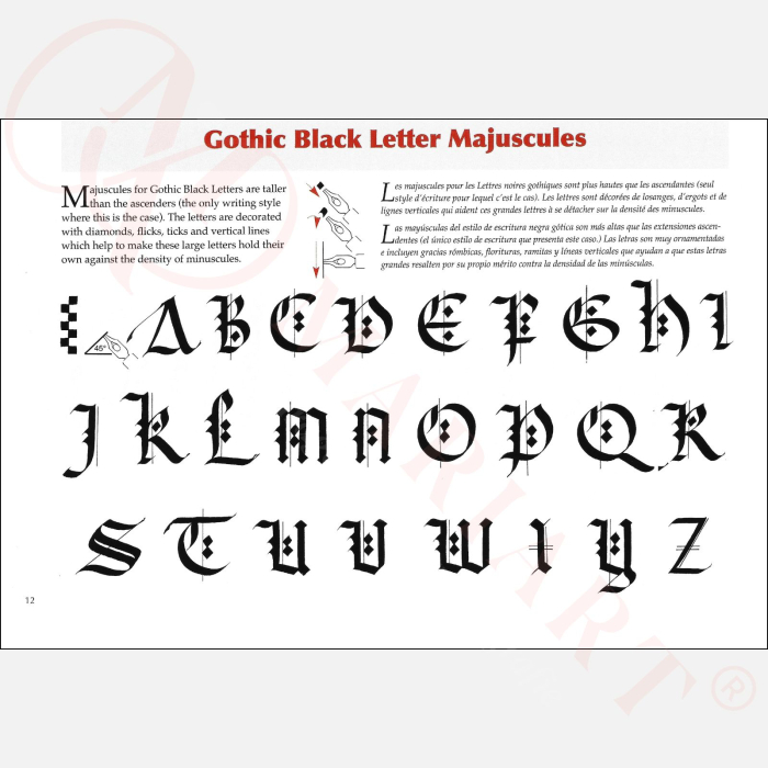 Manual pentru invatare caligrafie si scris artistic, ghotic, italic, foundational, uncial, pentru incepatori - Manuscipt [5]