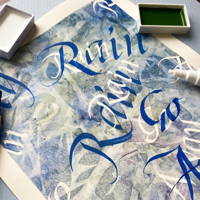 Marker cu lichid de mascare pentru acuarela si caligrafie Kuretake ZIG Masking Writer [9]
