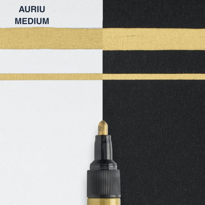 Marker permanent cu vopsea Sakura Pen-Touch Medium 2 mm - diverse culori pentru suprafete multiple [5]