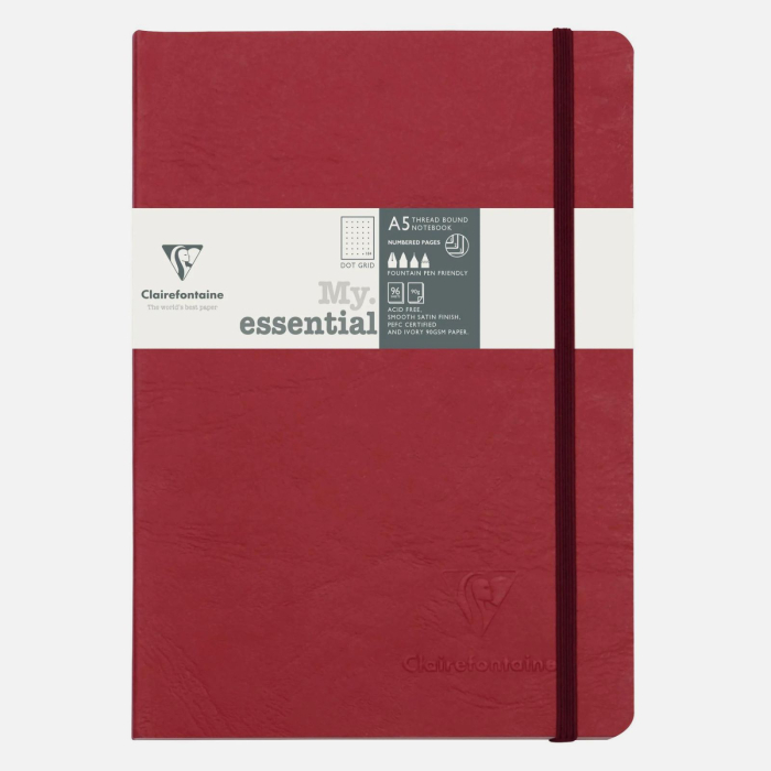 Pachet BUSINESS ESENTIAL - agenda rosie & stilou Herbin si cerneala rosie [2]