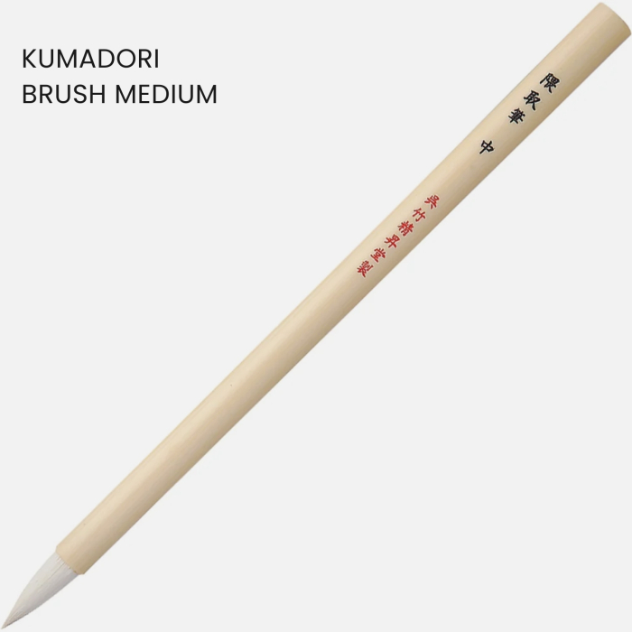 Pensula japoneza pentru caligrafie si pictura, din par natural si bambus, Kuretake Kumadori / Sengaki [4]