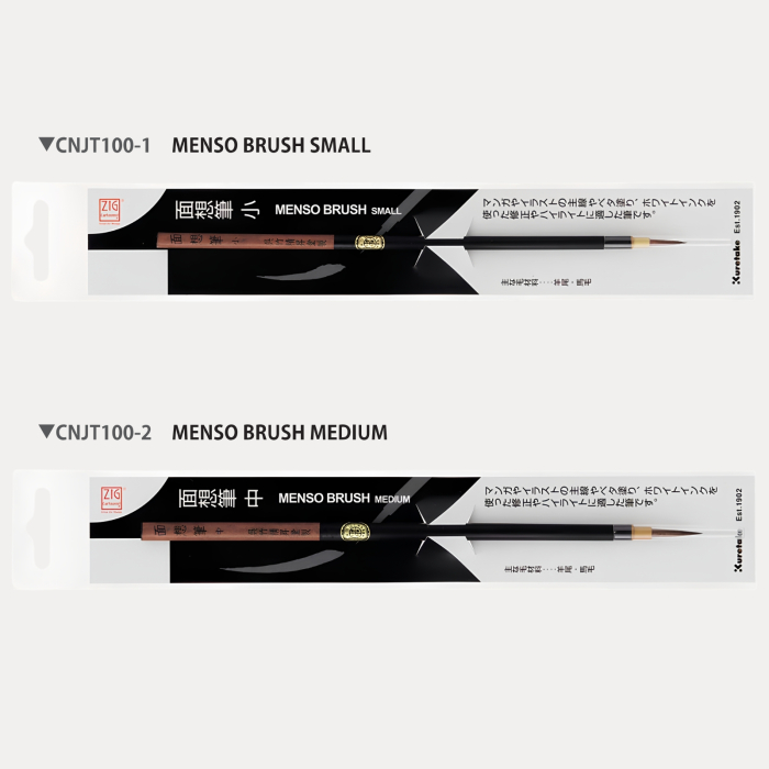 Pensula pictura, manga si caligrafie, Kuretake ZIG Cartoonist Menso Brush Small / Medium [2]