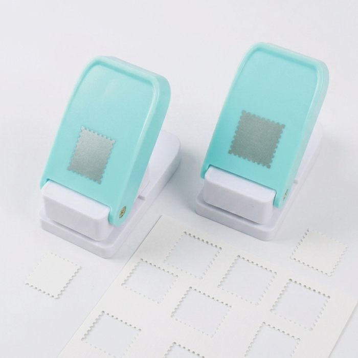 Perforator hartie pentru timbre postale, scrapbooking, DIY, 38.1 x 31.7 mm [2]
