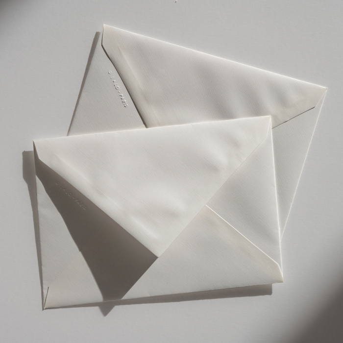 Plic C6 Clairefontaine, hartie tip canvas Toile Imperiale, alb, 100g, 114 x 162 mm [3]