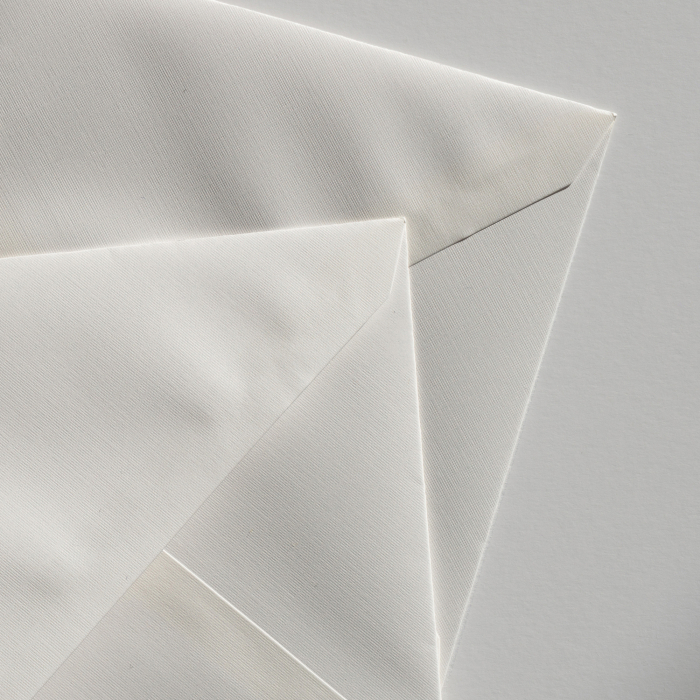 Plic C6 Clairefontaine, hartie tip canvas Toile Imperiale, alb, 100g, 114 x 162 mm [2]