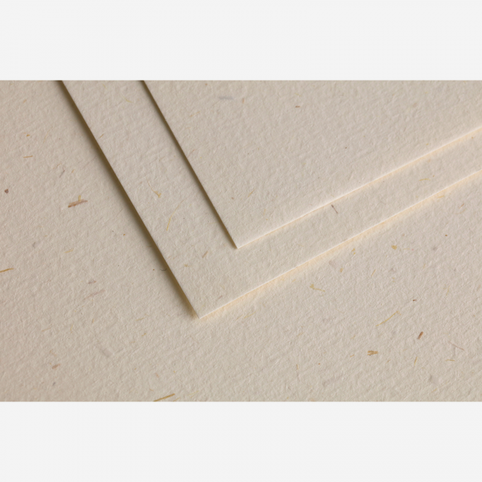 Plic C6 Clairefontaine, hartie naturala din paie de fan Paille, alb cremos cu insertii vegetale, 120g, 114 x 162 mm [2]