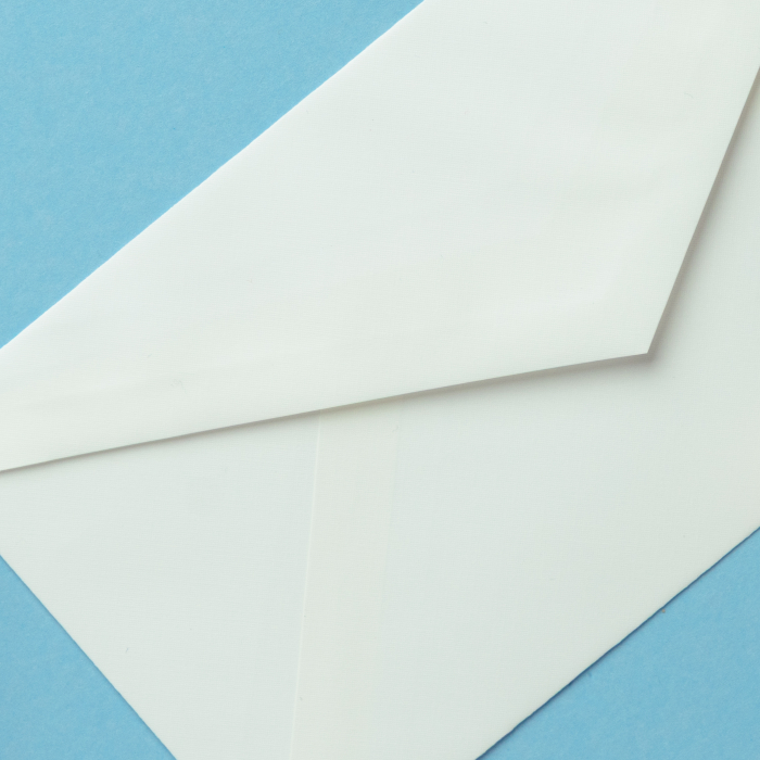 Plic DL Clairefontaine, hartie tip canvas Toile Imperiale, alb, 100g, 110 x 220 mm [4]