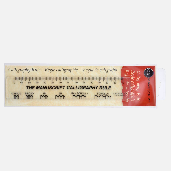Rigla pentru trasare liniatura caligrafie latina si copperplate - Manuscript Calligrapher's Rule [2]