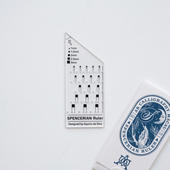 Rigla pentru liniatura caligrafie Copperplate, Caligrafie Moderna si Spencerian, The Macau Penman [10]