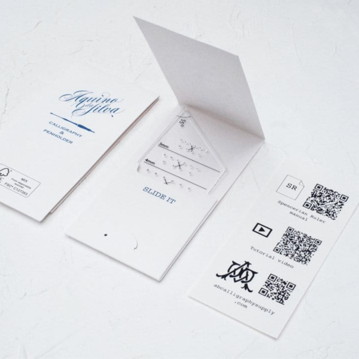 Rigla pentru liniatura caligrafie Copperplate, Caligrafie Moderna si Spencerian, The Macau Penman [6]