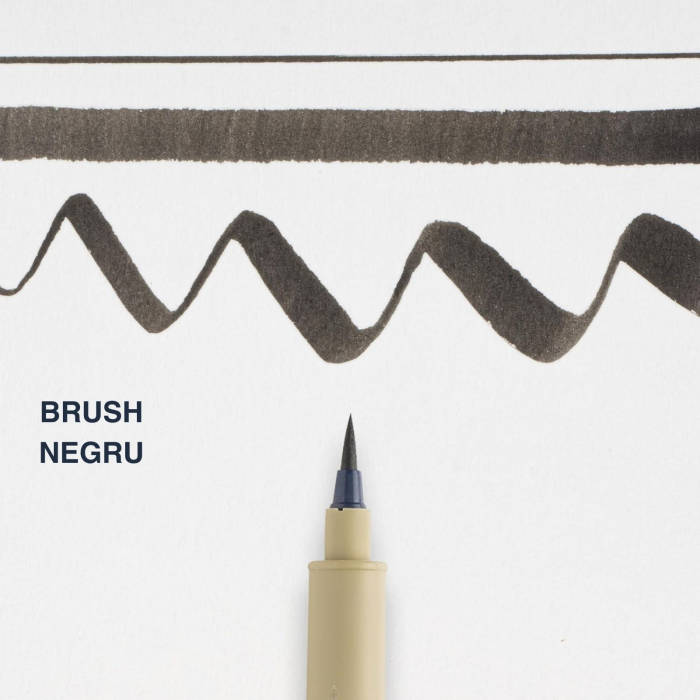 Sakura Pigma brush pen, carioca varf pensula pentru lettering, caligrafie, ilustratie si bullet Journal [2]