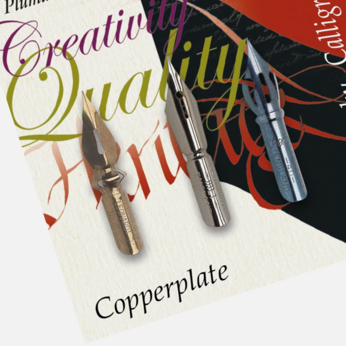 Set 3 penite pentru caligrafie Copperplate incepatori: Hiro 41, Steno 40 si Leonardt Point nib - Manuscript [2]