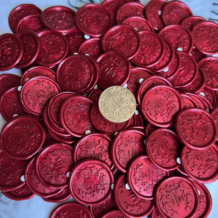 Set 5 batoane de ceara pentru sigilii - Flame red [3]