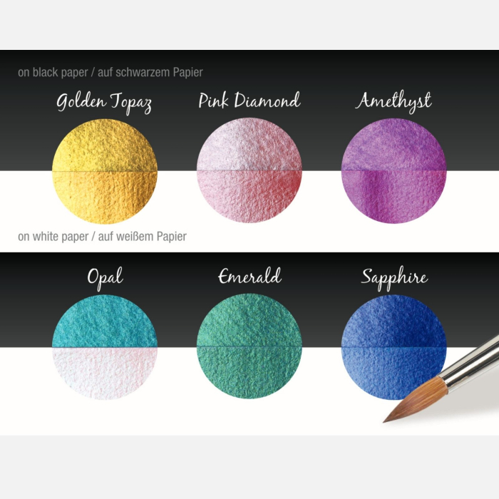 Set 6 acuarele caligrafie si pictura - Bling [2]
