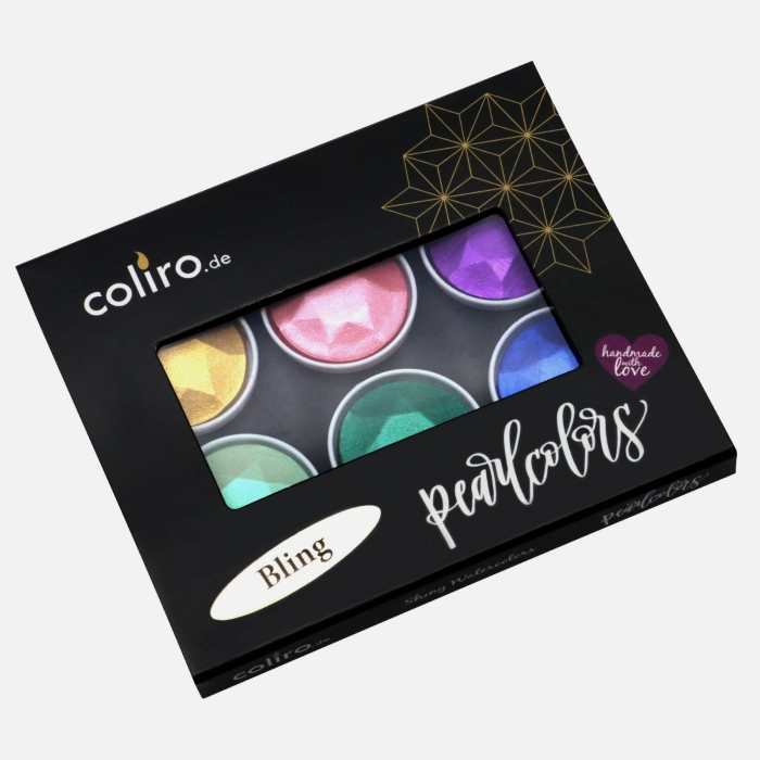 Set 6 acuarele caligrafie si pictura - Bling [3]
