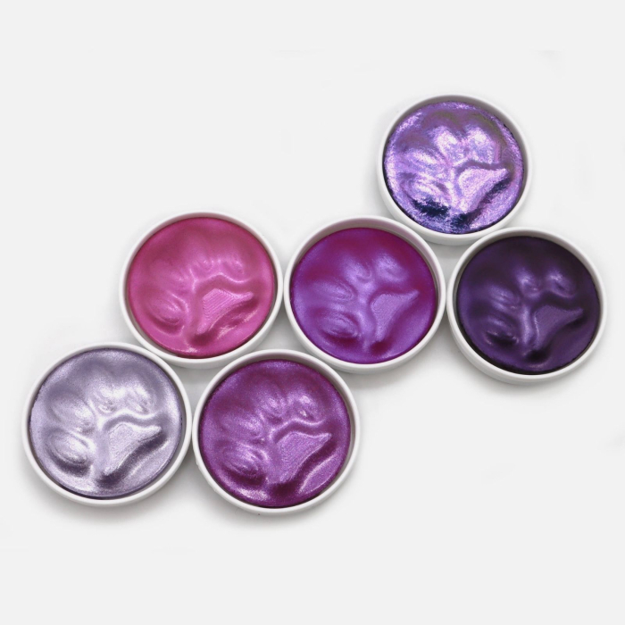 Set 6 acuarele caligrafie si pictura - Purrlcolors, editie unica [3]