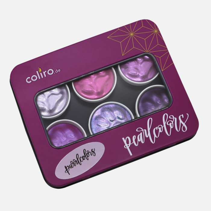 Set 6 acuarele caligrafie si pictura - Purrlcolors, editie unica [5]