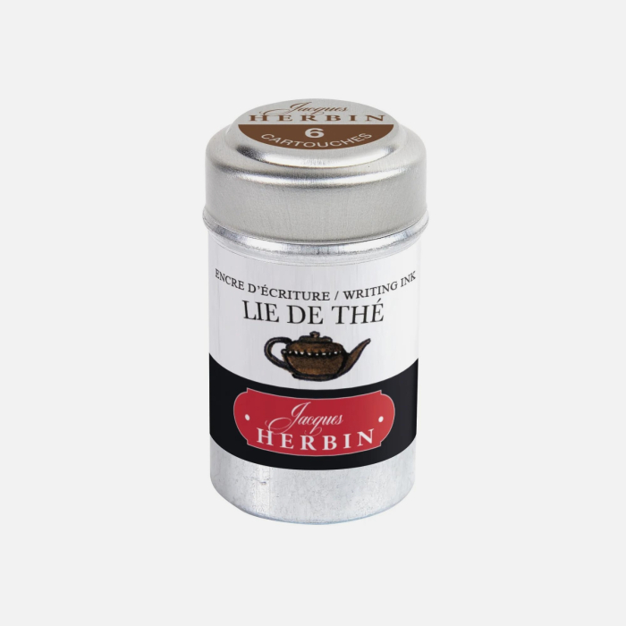 Set 6 rezerve cerneala maro pentru stilou, Lie de the - La Perle des Encres, Jacques Herbin [2]