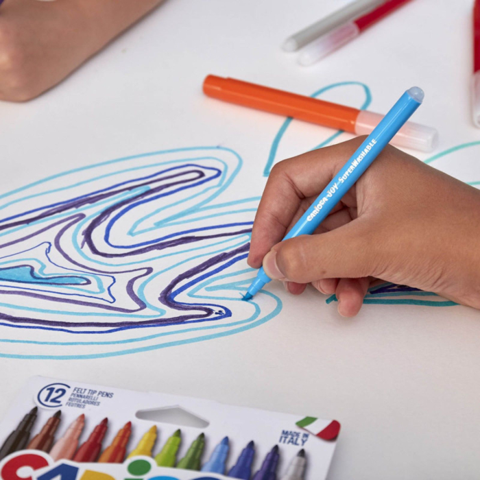 Set carioci diverse culori Carioca Joy, super lavabile, pentru copii, scoala si gradinita [8]