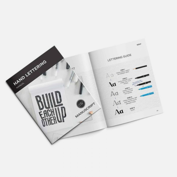 Set complet pentru invatare lettering, dedicat incepatorilor - Manuscript Class [3]