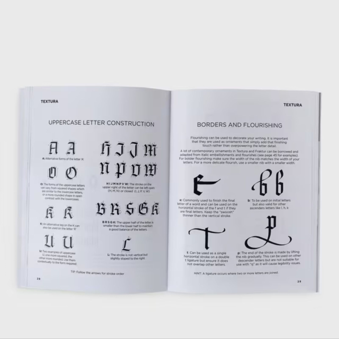 Set complet pentru invatat 8 stiluri de caligrafie, dedicat incepatorilor - Manuscript Class [5]