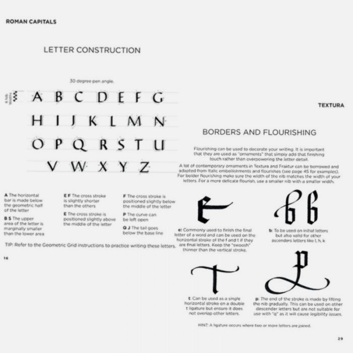 Set complet pentru invatat 8 stiluri de caligrafie, dedicat incepatorilor - Manuscript Class [6]